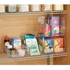 image:imageiDesign Plastic Divided Storage Organizer  5 x 105 x 35 Clear Bin  The Linus CollectionPack of 4