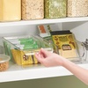 image:imageiDesign Plastic Divided Storage Organizer  5 x 105 x 35 Clear Bin  The Linus CollectionPack of 4