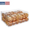 image:imageiDesign Stackable OpenFront Storage Bin Extra Long Organizer for Kitchen or Pantry ClearPack of 1