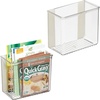 image:imageiDesign Adhesive Organizer Bin  Clear  DamageFree Hanging For Kitchen For Bathroom For OfficePack of 2