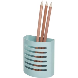 image:imageiDesign 85176 Magnetic Modern Pen and Pencil Holder Writing Utensil Storage Organizer for Kitchen Locker Home or Office Set of 1 Mint BlueMint Blue