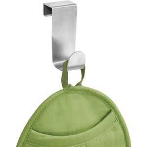 image:imageiDesign Forma Brushed Stainless Steel OverTheCabinet Storage Hook  1 x 225 x 3  OverTheCabinet StorageBrushed Ss