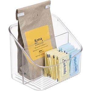 image:imageiDesign Linus BPAFree Plastic 2Tier Packet Organizer 6 x 425 x 51 2 Section  BPAFree Plastic Space saverPack of 1