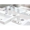image:imageiDesign Plastic Soap Dispenser Pump The Cade Collection  12oz 314 x 314 x 639 Matte BlackWhite  Gray