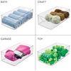 image:imageiDesign Stackable Clear Plastic Extra Long Storage Bin 4Pack  Organizer for Kitchen Cabinet or PantryPack of 1