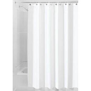image:imageiDesign Fabric Shower Curtain Long 72Inch by 84Inch WhiteWhite