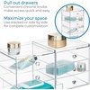image:imageClarity Cosmetic Organizer for Vanity Cabinet to Hold Makeup Beauty Products  3 Drawer ClearClear