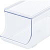 image:imageiDesign 70938M4 Plastic Canned Food and Soda Can Organizer with Lid for Refrigerator Freezer and Pantry BPAFree Set of 4 ClearSet of 4