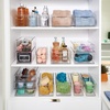 image:imageiDesign Stackable Plastic Handle Bin Storage Organizers 18 Pack Clear  For Kitchen Fridge Pantry Home Assortment SetPack of 18