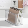 image:imageiDesign Stackable Plastic Handle Bin Storage Organizers 18 Pack Clear  For Kitchen Fridge Pantry Home Assortment SetPack of 4