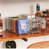 image:imageiDesign Stackable Plastic Handle Bin Storage Organizers 18 Pack Clear  For Kitchen Fridge Pantry Home Assortment SetPack of 4