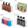 image:imageiDesign Stackable Plastic Handle Bin Storage Organizers 18 Pack Clear  For Kitchen Fridge Pantry Home Assortment SetPack of 4