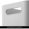 image:imageiDesign Storage Bin with Handles  Organize Kitchen Bathroom or Home OfficePack of 4