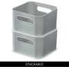 image:imageiDesign Storage Bin with Handles  Organize Kitchen Bathroom or Home OfficePack of 4