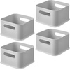 image:imageiDesign Storage Bin with Handles  Organize Kitchen Bathroom or Home OfficePack of 4