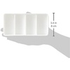 image:imageiDesign The Sarah Tanno Collection InDrawer Cosmetic Organizer Bin White4 Section