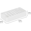 image:imageiDesign The Sarah Tanno Collection InDrawer Cosmetic Organizer Bin WhiteBrush Organizer