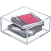 image:imageiDesign Clarity Collection Countertop Vanity Tray Organizer Extra Small  Bathroom Bedroom Closet Entryway ClearPack of 1