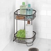 image:imageiDesign Forma Free Standing Bathroom or Shower Storage Shelves for Towels Soap Shampoo Lotion Accessories  2 Tier Bronze  Bathroom FreestandingBronze
