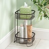 image:imageiDesign Forma Free Standing Bathroom or Shower Storage Shelves for Towels Soap Shampoo Lotion Accessories  2 Tier Bronze  Bathroom FreestandingBronze