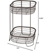 image:imageiDesign Forma Free Standing Bathroom or Shower Storage Shelves for Towels Soap Shampoo Lotion Accessories  2 Tier Bronze  Bathroom FreestandingBronze