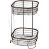 image:imageiDesign Forma Free Standing Bathroom or Shower Storage Shelves for Towels Soap Shampoo Lotion Accessories  2 Tier Bronze  Bathroom FreestandingBronze