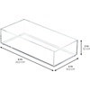 image:imageiDesign Stackable Makeup Drawer Organizer Set of 3 Clear  Vanity Organizer Desk OrganizerClear