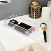 image:imageiDesign Stackable Makeup Drawer Organizer Set of 3 Clear  Vanity Organizer Desk OrganizerClear