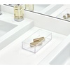 image:imageiDesign Stackable Makeup Drawer Organizer Set of 3 Clear  Vanity Organizer Desk OrganizerClear