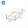 image:imageiDesign Stackable Makeup Drawer Organizer Set of 3 Clear  Vanity Organizer Desk OrganizerClearMatte White Trim