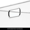 image:imageiDesign Storage Bins with Handles Set of 3 Clear  Organize Kitchen Organize Bathroom Organize Home OfficePack of 3