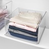 image:imageiDesign Storage Bins with Handles Set of 3 Clear  Organize Kitchen Organize Bathroom Organize Home OfficePack of 3
