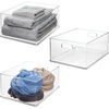 image:imageiDesign Storage Bins with Handles Set of 3 Clear  Organize Kitchen Organize Bathroom Organize Home OfficePack of 3