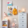 image:imageInterDesign iDesign Cade BPAFree Plastic Modular Hanging Pegboard Organizer Single Storage Hooks 488 x 267 x 125 Matte WhiteAqua