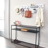 image:imageInterDesign iDesign Cade BPAFree Plastic Modular Hanging Pegboard Organizer Single Storage Hooks 488 x 267 x 125 Matte WhiteGray