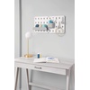 image:imageInterDesign iDesign Cade BPAFree Plastic Modular Hanging Pegboard Organizer Single Storage Hooks 488 x 267 x 125 Matte WhiteGrey