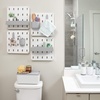 image:imageInterDesign iDesign Cade BPAFree Plastic Modular Hanging Pegboard Organizer Single Storage Hooks 488 x 267 x 125 Matte WhiteGrey