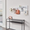 image:imageInterDesign iDesign Cade BPAFree Plastic Modular Hanging Pegboard Organizer Single Storage Hooks 488 x 267 x 125 Matte WhiteGrey
