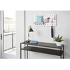 image:imageInterDesign iDesign Cade BPAFree Plastic Modular Hanging Pegboard Organizer Single Storage Hooks 488 x 267 x 125 Matte WhiteGrey