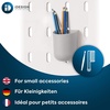 image:imageInterDesign iDesign Cade BPAFree Plastic Modular Hanging Pegboard Organizer Single Storage Hooks 488 x 267 x 125 Matte WhiteGrey