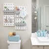 image:imageInterDesign iDesign Cade BPAFree Plastic Modular Hanging Pegboard Organizer Single Storage Hooks 488 x 267 x 125 Matte WhiteMatte White
