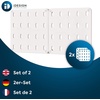 image:imageInterDesign iDesign Cade BPAFree Plastic Modular Hanging Pegboard Organizer Single Storage Hooks 488 x 267 x 125 Matte WhiteMatte White