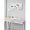 image:imageInterDesign iDesign Cade BPAFree Plastic Modular Hanging Pegboard Organizer Single Storage Hooks 488 x 267 x 125 Matte WhiteMatte White