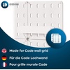 image:imageInterDesign iDesign Cade BPAFree Plastic Modular Hanging Pegboard Organizer Single Storage Hooks 488 x 267 x 125 Matte WhiteMatte White