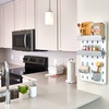 image:imageInterDesign iDesign Cade BPAFree Plastic Modular Hanging Pegboard Organizer Single Storage Hooks 488 x 267 x 125 Matte WhiteMatte White