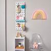 image:imageInterDesign iDesign Cade BPAFree Plastic Modular Hanging Pegboard Organizer Single Storage Hooks 488 x 267 x 125 Matte WhiteTeal