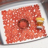 image:imageiDesign Blumz Floral BPAFree Flexible PVC Plastic Sink Protector Mat  11 x 12 RedRed