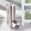 image:imageiDesign Forma Metal Toilet Paper Tissue Roll Reserve Canister Organizer for Master Guest Kids Office Bathroom or Closet 55 x 55 x 14 Brushed Stainless SteelCanister