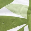 image:imageiDesign Leaves Botanical Fabric Shower Curtain  72 x 72 WhiteBlueLight Green
