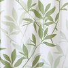 image:imageiDesign Leaves Botanical Fabric Shower Curtain  72 x 72 WhiteBlueLight Green